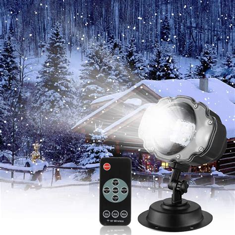 Snowfall Led Light Projectorsanwsmo Christmas Snow Lightsnow Falling