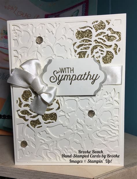 Stampin Up Sympathy With Detailed Floral Thinlits Stampin Up