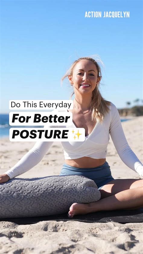 Do This Everyday For Better Posture Yoga Bolster Cushion Action