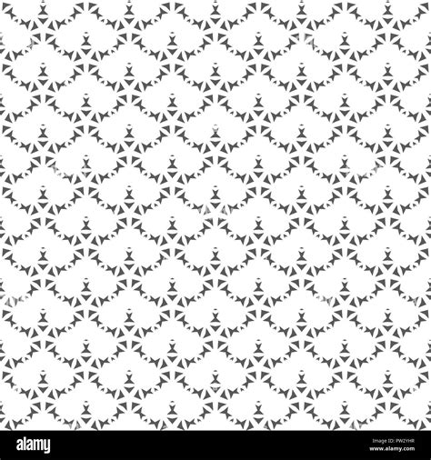 Abstract Star Geometric Seamless Pattern Repeating Geometric Black