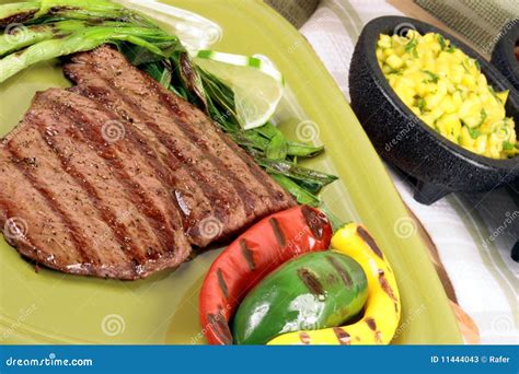 Mexican Carne Asada Plate Stock Image Image Of Dinner 11444043