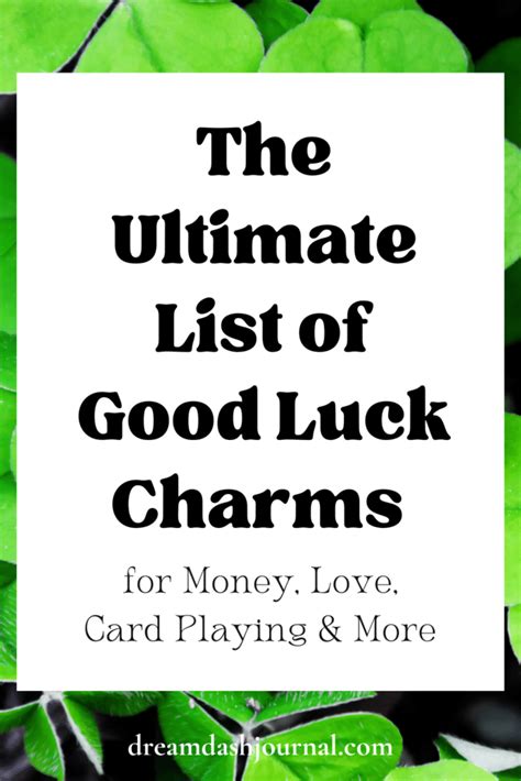 The BEST Good Luck Charms for Money, Cards, Love & School