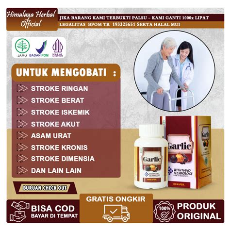 Jual Obat Untuk Penyakit Stroke Ringan Dan Berat Kaku Dan Mati Rasa