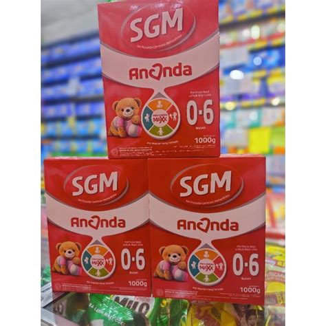 Jual Susu SGM Ananda 0 6 1000g Shopee Indonesia