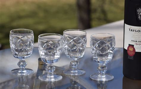 4 Vintage Waterford Crystal Wine Glasses, Waterford, Kerry, 1960's ...