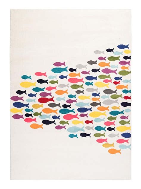 Tapis Salon Fishes En Polypropyl Ne Doux Et Soyeux Oeko Tex