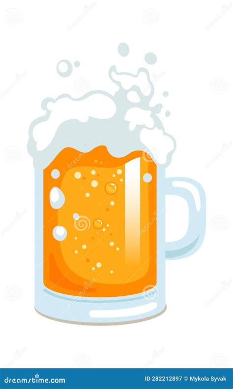 Glass With Beer Stock Vector Illustration Of Alcohol 282212897