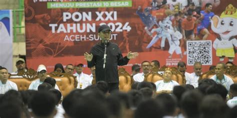 Penjabat Gubernur Aceh Semangati Atlet Pelatda Pon