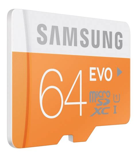 Samsung 64GB Grade 1 Class 10 EVO MicroSDXC Memory Card With SD Adapter