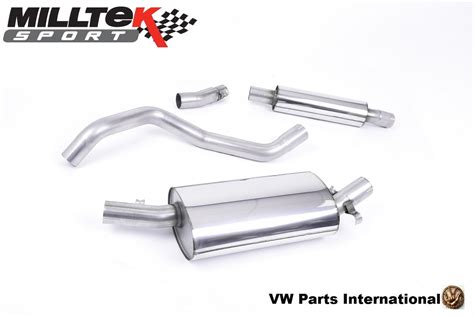 Vw Golf Mk1 Gti Milltek Sport Downpipe Back Resonated Exhaust Polished