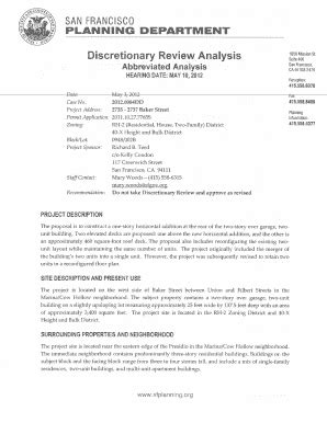 Fillable Online Commissions Sfplanning Dd San Francisco