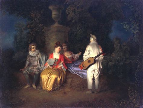 La Partie carrée 1713 Jean Antoine Watteau Drawing artwork