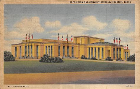 Exposition And Convention Hall - Houston, Texas TX Postcard ...