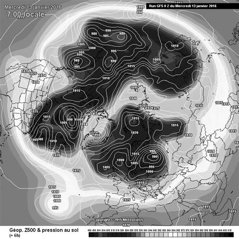 Carta sinóptica de superfície e do geopotencial a 500hpa 13 01 2016