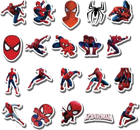 Lopenuter Colorful Spiderman Stickers Pack - Waterproof Vinyl India | Ubuy