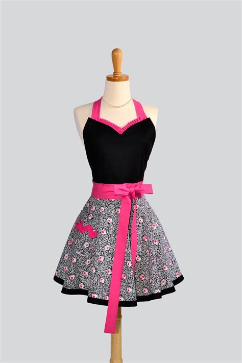 Sweetheart Retro Apron Sexy Womens Apron Is A Cute Handmade Full