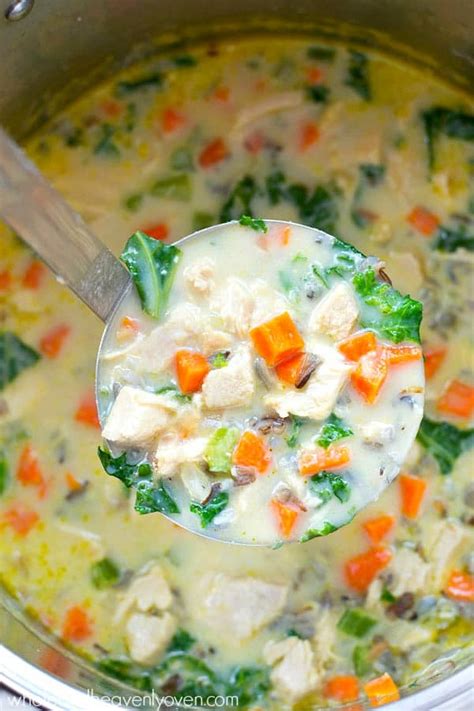 Creamy Leftover Turkey Wild Rice Soup Whole And Heavenly Oven