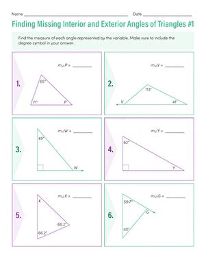 Free interior angles worksheet answers, Download Free interior angles ...