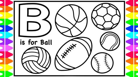 Letter B Coloring Ball