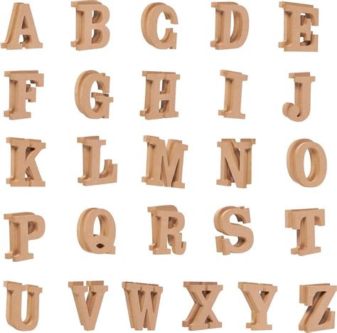 Printable Wooden Alphabet Letters