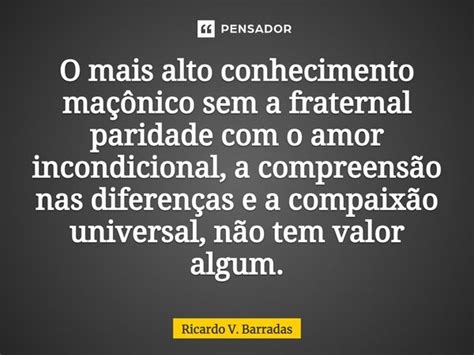 O Mais Alto Conhecimento Ma Nico Ricardo V Barradas Pensador