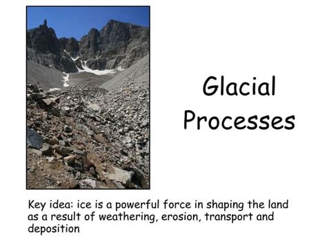 L3 Glaciation Processes | PPT