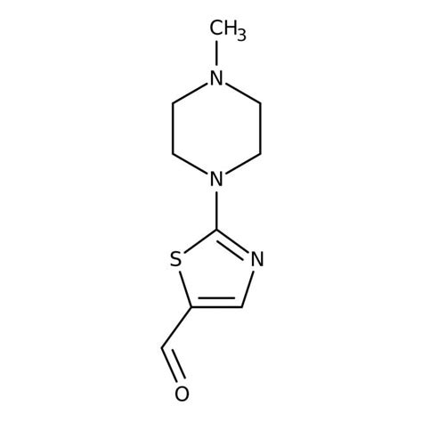 2 4 Metilpiperazin 1 il 1 3 tiazol 5 carbaldehído 97 Thermo