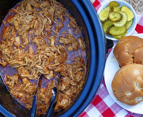 Shredded Chicken Bbq Sandwich Slow Cooker Recipe Southern Discourse