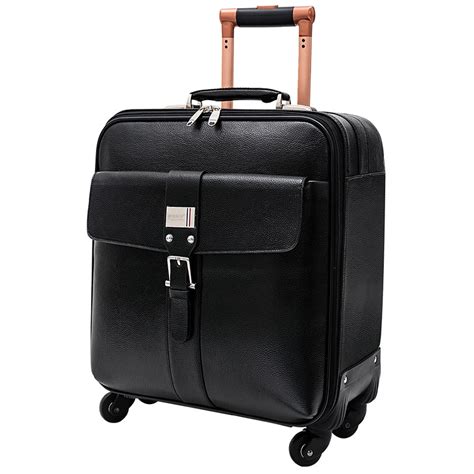 Cowhide Genuine Leather Trolley Luggage Commercial Luggage Travel