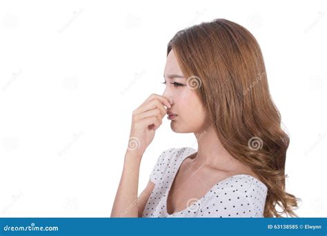 Bad Smell Face Stock Image Image Of Studio Unpleasant 63138585