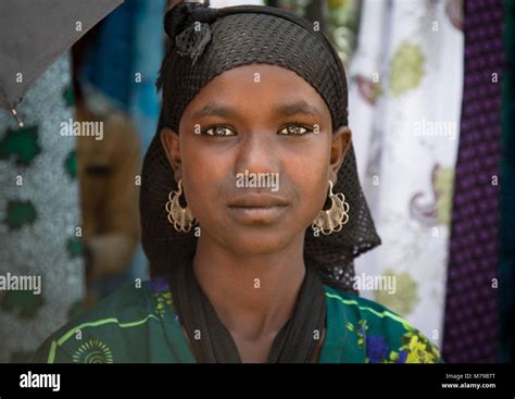 Oromo Woman With Traditional Jewelry On A Market Day Oromo Sambate