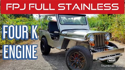 Fpj Full Stainless Owner Type Jeep Team Garute Youtube