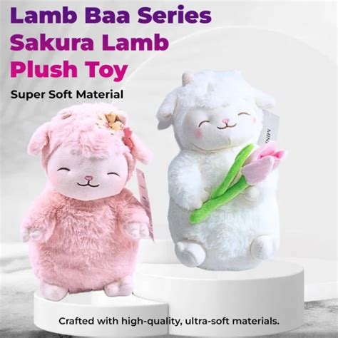 Lamb Baa Series Sakura Lamb Plush Toy Miniso Kenya