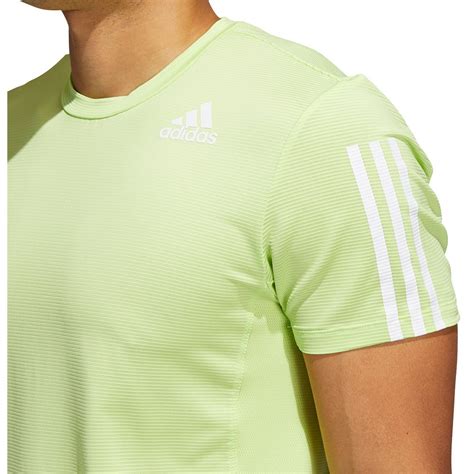 Adidas Aero 3 Stripes Pb Short Sleeve T Shirt Green Traininn