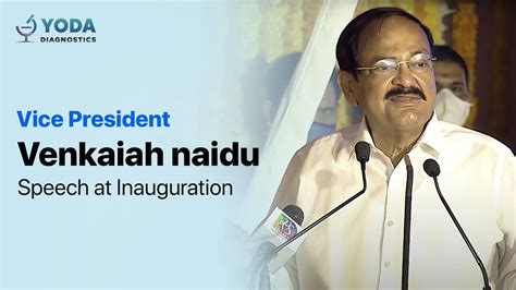 Honorable Vice President Of India M Venkaiah Naidu Speech At Yoda