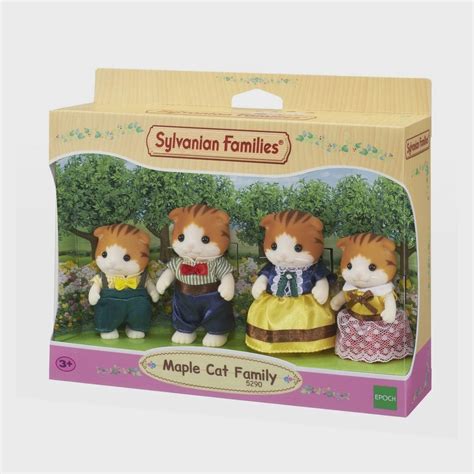 Sylvanian Families Bonecos Fam Lia Dos Gatos Castanhos Epoch Submarino