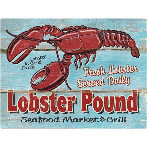 Lobster Pound Seafood Market Wall Decal Lobster Pound Seafood Market