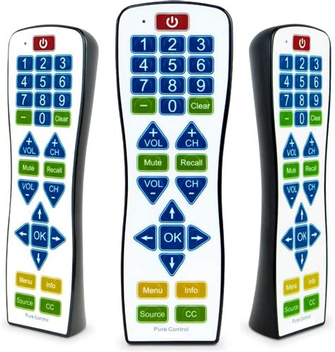 Universal Big Button Remote For Seniors Elderly 2 Device