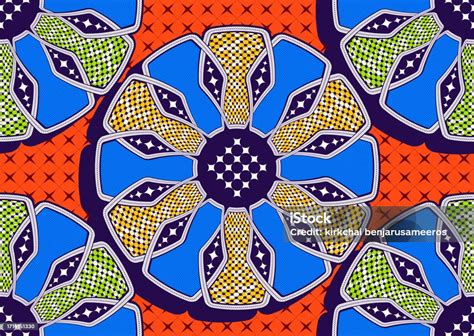 Ilustración De Círculo Vibrante Arte Textil Africano Abstracto 21 Y Más Vectores Libres De