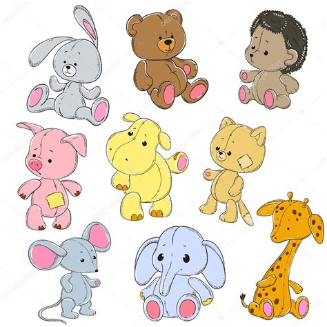 Colecci N De Peluches Conejo De Juguete De Dibujos Animados Elefante