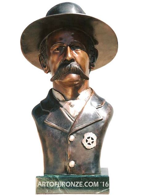 Wyatt Earp Life Size Bronze Bust Statue Art Of Bronze