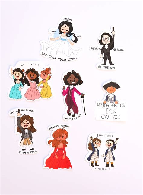 Hamilton Sticker Set Etsy