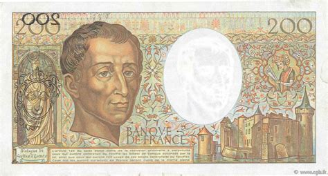 Francs Montesquieu Faut France F B Billets