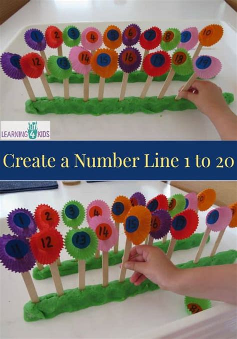 Create a Number Line 1 to 20 | Learning 4 Kids