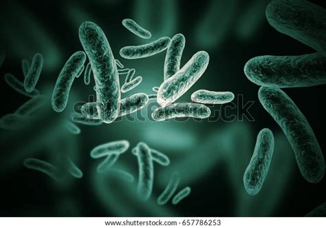 D Render Bacteria Virus Cell Stock Illustration