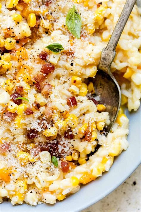 Sweet Corn Risotto With Crispy Pancetta Plays Well With Butter