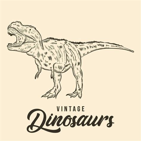 Vintage Dinosaur Vector Art, Icons, and Graphics for Free Download