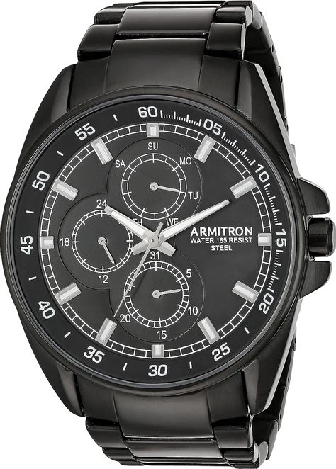 Armitron Men S Analog Japanese Quartz Watch With Stainless Steel Strap