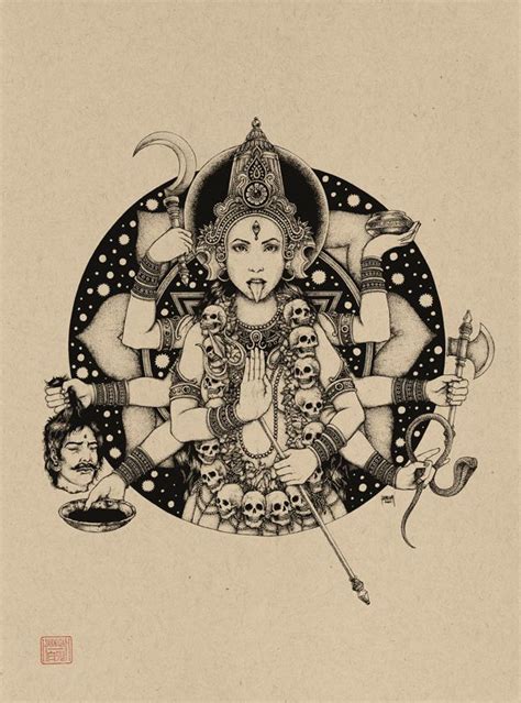 Kali By Jhannigan On Deviantart Kali Tattoo Backpiece Tattoo Hindu