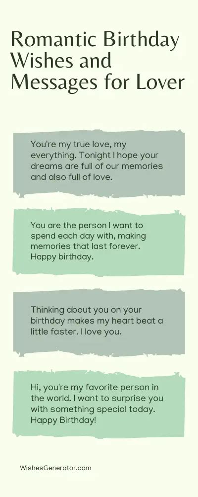 55 Romantic Birthday Wishes And Messages For Lover